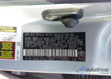 2010 Toyota Corolla S z USA, uszkodzony, nr VIN 2T1BU4EE7AC449417